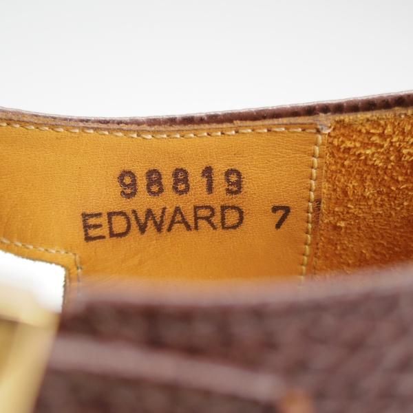 極美品★ジャランスリワヤ SIZE 7【定価￥37,400-★グルカサンダル/EDWARD】グレインレザー/濃茶/メンズ/JALAN SRIWIJAWA★l223