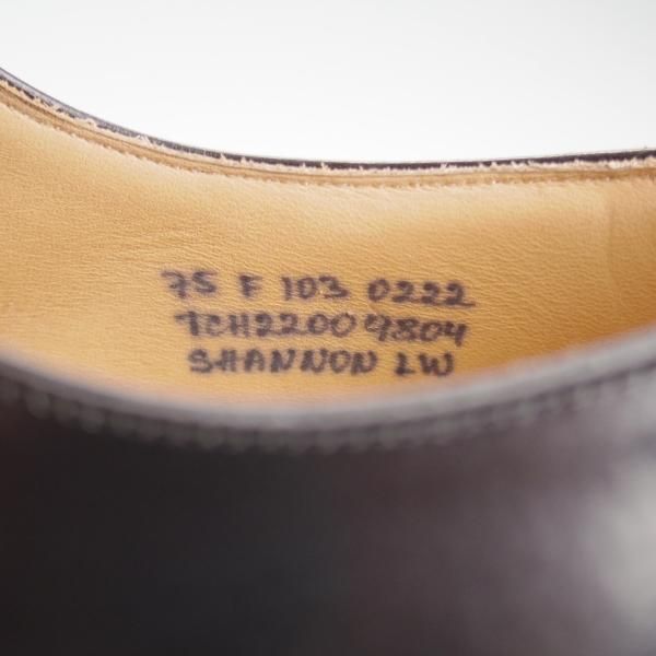 未使用★チャーチ 75F/UK7.5【定価￥181,500-★ライトウェイトソール/SHANNON LW】シャノン/103ラスト/プレーントゥ/黒/Church's★l224