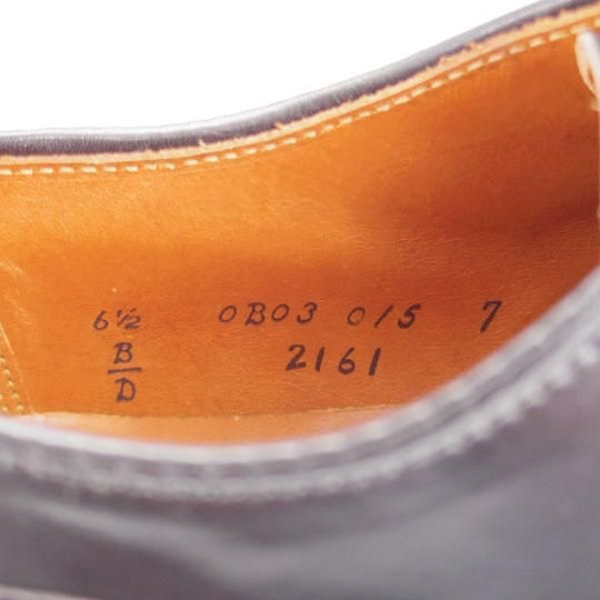 未使用★オールデン 6.5D【現行定価20万円以上★コードバン仕様/アバディーンラスト】2161/ストレートチップ/黒/ALDEN★l225