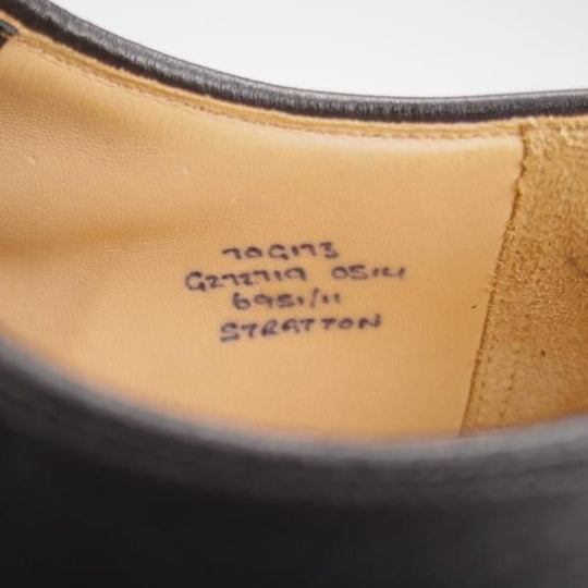 未使用★チャーチ 70G/UK7【モデル定価￥176,000-★STRATTON/プレーントゥ/173ラスト】カーフ/黒/メンズ/Church's★l226