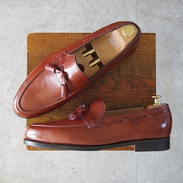 未使用★ジョンロブ 8E【定価￥226,800-★タッセルローファー/ALTON/ミスティカーフ】アルトン/4515ラスト/茶/メンズ/JOHN LOBB★l227