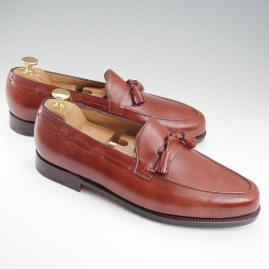 未使用★ジョンロブ 8E【定価￥226,800-★タッセルローファー/ALTON/ミスティカーフ】アルトン/4515ラスト/茶/メンズ/JOHN LOBB★l227