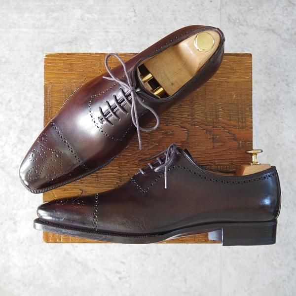 メッカリエロ SIZE 7【濃茶系パティーヌ☆オックスフォード