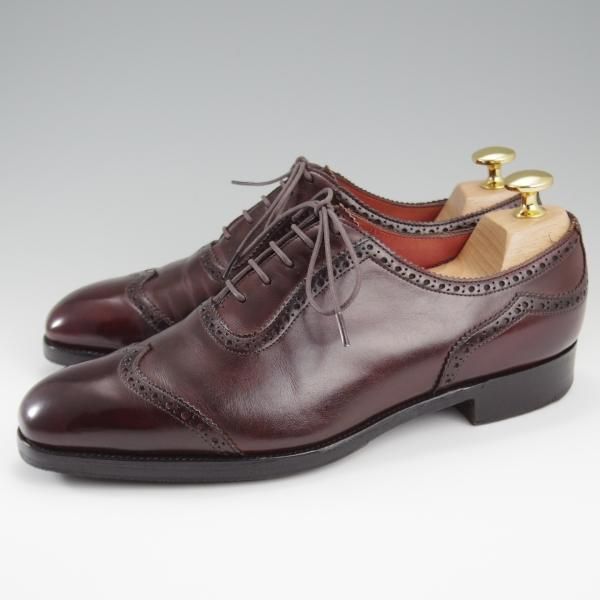 極上★エドワードグリーン 5E【パターンオーダー品★SOUTHWOLD/ショートウイング】888ラスト/Burgundy Antique/赤茶/EDWARD GREEN★l232