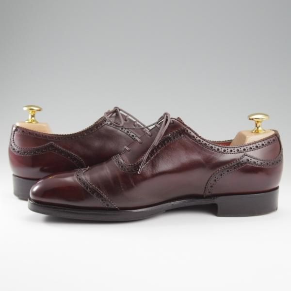 極上★エドワードグリーン 5E【パターンオーダー品★SOUTHWOLD/ショートウイング】888ラスト/Burgundy Antique/赤茶/EDWARD GREEN★l232