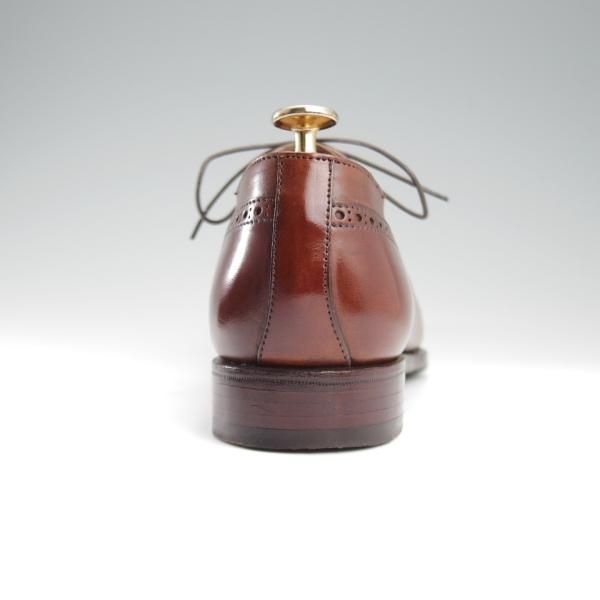 極美品★クロケット&ジョーンズ 7E【定価12万円程度★(英)ジョージクレバリー別注/ハンドグレード】EDWARD/セミブローグ/濃茶★l233