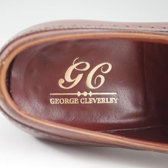 極美品★クロケット&ジョーンズ 7E【定価12万円程度★(英)ジョージクレバリー別注/ハンドグレード】EDWARD/セミブローグ/濃茶★l233