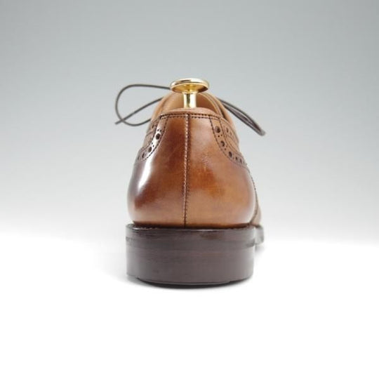 ★クロケット&ジョーンズ 7.5E【ダイナイトソール仕様★SWANSEA/341ラスト】フルブローグ/カーフ/茶/メンズ/Crockett&Jones★l234