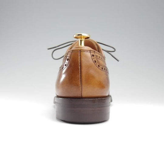 ★クロケット&ジョーンズ 7.5E【ダイナイトソール仕様★SWANSEA/341ラスト】フルブローグ/カーフ/茶/メンズ/Crockett&Jones★l234