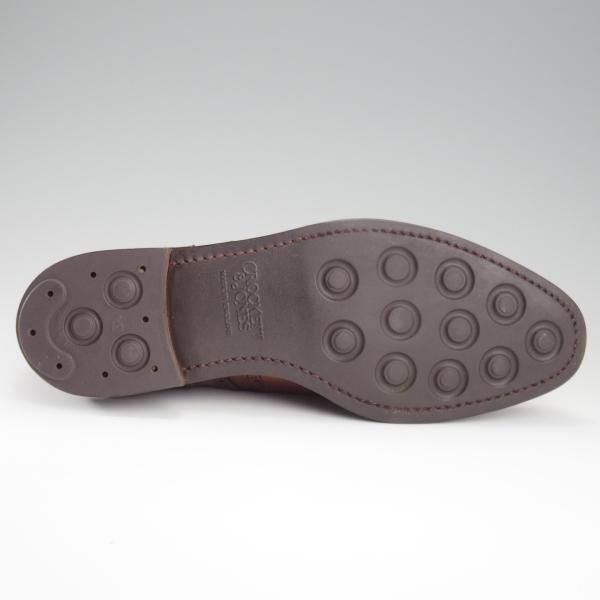 ★クロケット&ジョーンズ 7.5E【ダイナイトソール仕様★SWANSEA/341ラスト】フルブローグ/カーフ/茶/メンズ/Crockett&Jones★l234