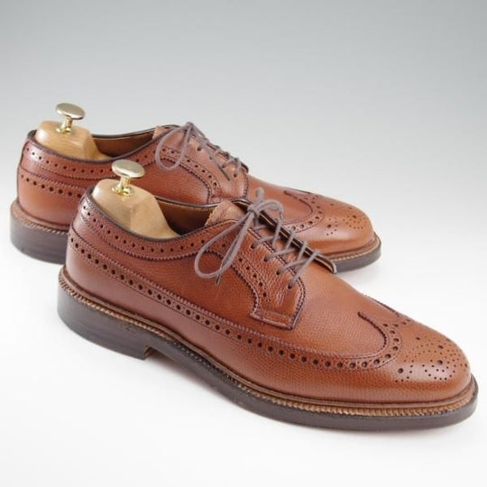 未使用★オールデン 7D【貴重★(ハワイ)Leather Soul別注/ロングウイング/8789】バリーラスト/アルパインカーフ/茶/メンズ/ALDEN★l236