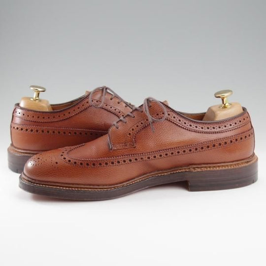 未使用★オールデン 7D【貴重★(ハワイ)Leather Soul別注/ロングウイング/8789】バリーラスト/アルパインカーフ/茶/メンズ/ALDEN★l236