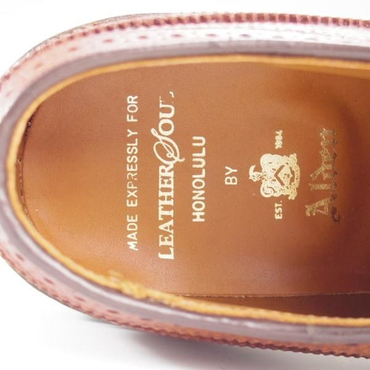 未使用★オールデン 7D【貴重★(ハワイ)Leather Soul別注/ロングウイング/8789】バリーラスト/アルパインカーフ/茶/メンズ/ALDEN★l236