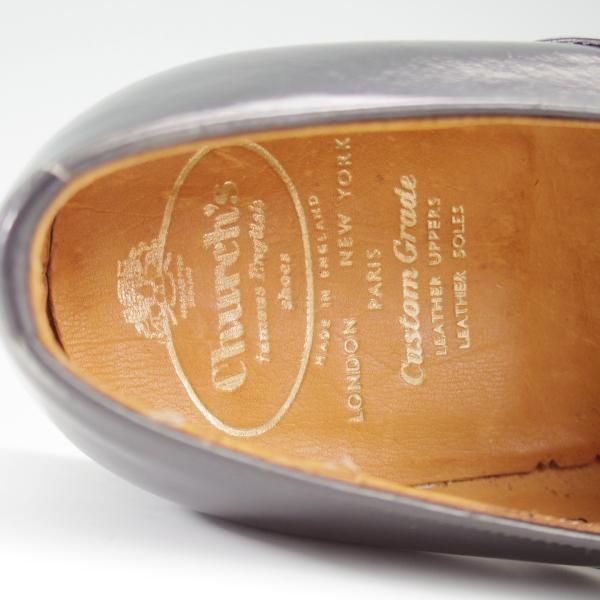 未使用★チャーチ 85F/UK8.5【現行定価￥181,500-★旧チャーチ/73ラスト/ブックバインダーカーフ】Westbury/3都市ロゴ/黒/Church's★l238