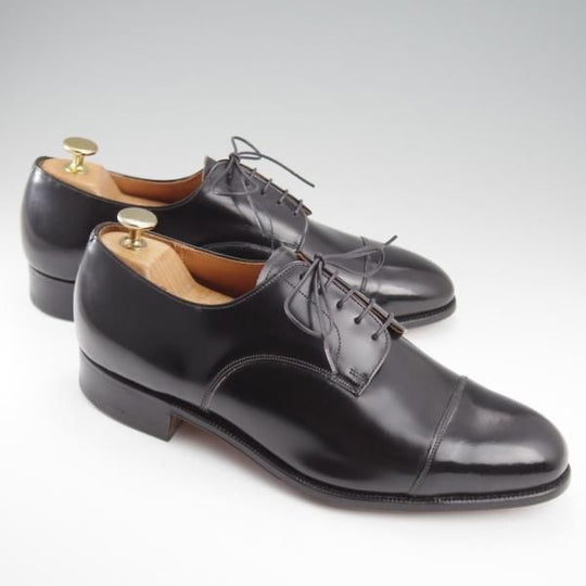 未使用★チャーチ 80F/UK8【旧チャーチ★ブックバインダーカーフ/BURFORD/3都市ロゴ】84ラスト/ストレートチップ/黒/Church's★l239