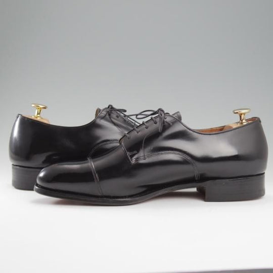 未使用★チャーチ 80F/UK8【旧チャーチ★ブックバインダーカーフ/BURFORD/3都市ロゴ】84ラスト/ストレートチップ/黒/Church's★l239