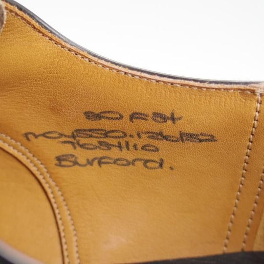 未使用★チャーチ 80F/UK8【旧チャーチ★ブックバインダーカーフ/BURFORD/3都市ロゴ】84ラスト/ストレートチップ/黒/Church's★l239