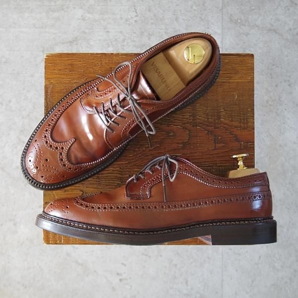 極上★オールデン 6D【貴重★ラベロ色/コードバン/茶】9750/バリーラスト/ロングウイング/メンズ/ALDEN★l240