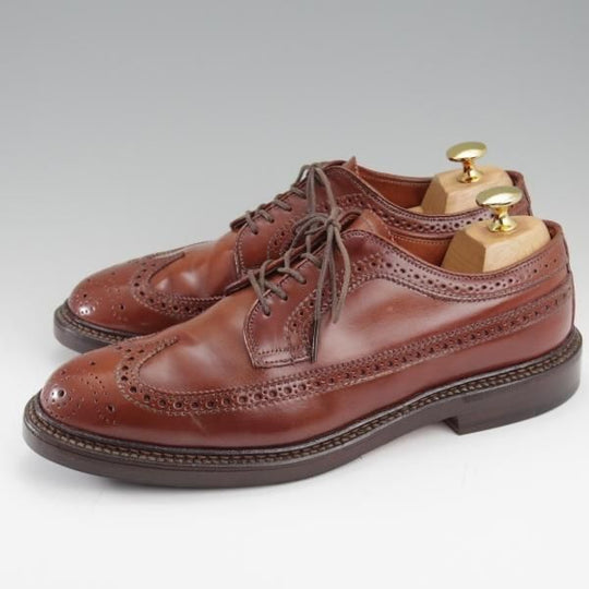 極上★オールデン 6D【貴重★ラベロ色/コードバン/茶】9750/バリーラスト/ロングウイング/メンズ/ALDEN★l240