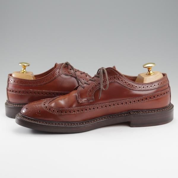 極上★オールデン 6D【貴重★ラベロ色/コードバン/茶】9750/バリーラスト/ロングウイング/メンズ/ALDEN★l240