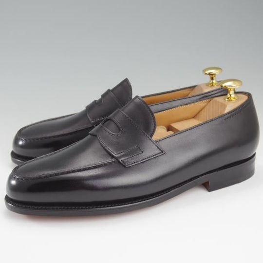 未使用★ジョンロブ 5E【定価￥239,800-★ロペス/LOPEZ】4395ラスト/コインローファー/カーフ/黒/メンズ/JOHN LOBB★l241