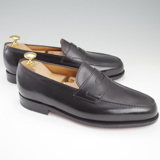 未使用★ジョンロブ 5E【定価￥239,800-★ロペス/LOPEZ】4395ラスト/コインローファー/カーフ/黒/メンズ/JOHN LOBB★l241