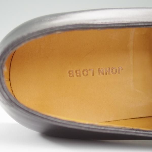 未使用★ジョンロブ 5E【定価￥239,800-★ロペス/LOPEZ】4395ラスト/コインローファー/カーフ/黒/メンズ/JOHN LOBB★l241