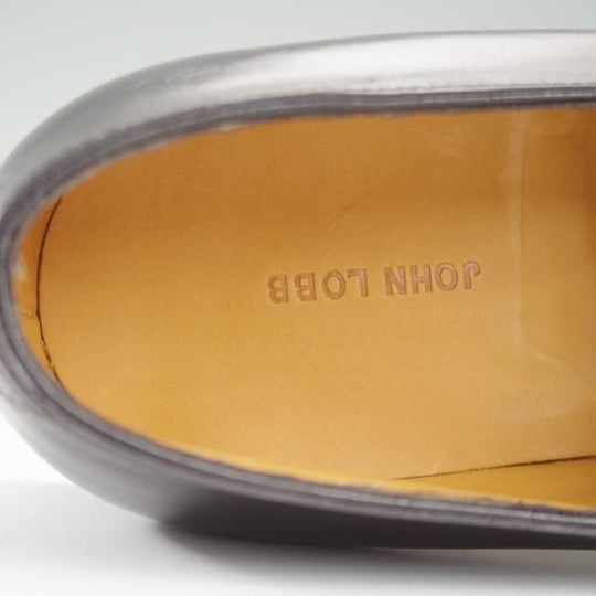 未使用★ジョンロブ 5E【定価￥239,800-★ロペス/LOPEZ】4395ラスト/コインローファー/カーフ/黒/メンズ/JOHN LOBB★l241