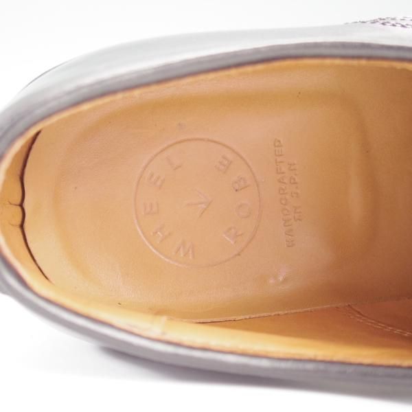 極美品★(浅草)WHEEL ROBE/ウィールローブ 7.5D【定価￥48,400-★クロムエクセルレザー仕様/パンチドキャッップトゥ】15077/黒★l244