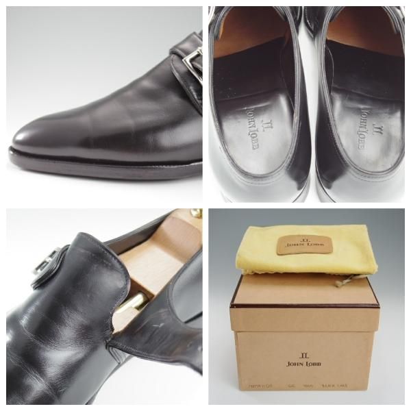 ★ジョンロブ 6E【現行定価30万程度★プレステージライン/MATTA2】7000ラスト/マッタ2/モンクストラップ/カーフ/黒/JOHN LOBB★l245