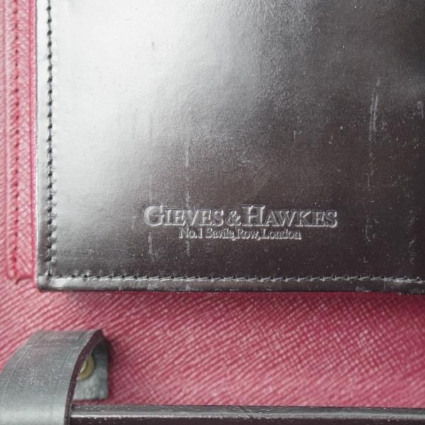 ★(英)タナークロール社製/TANNER KROLLE【ブライドルレザー仕様★(英)GIEVES&HAWKES名義/アタッシュケース】黒/ビジネス/バッグ★N5897