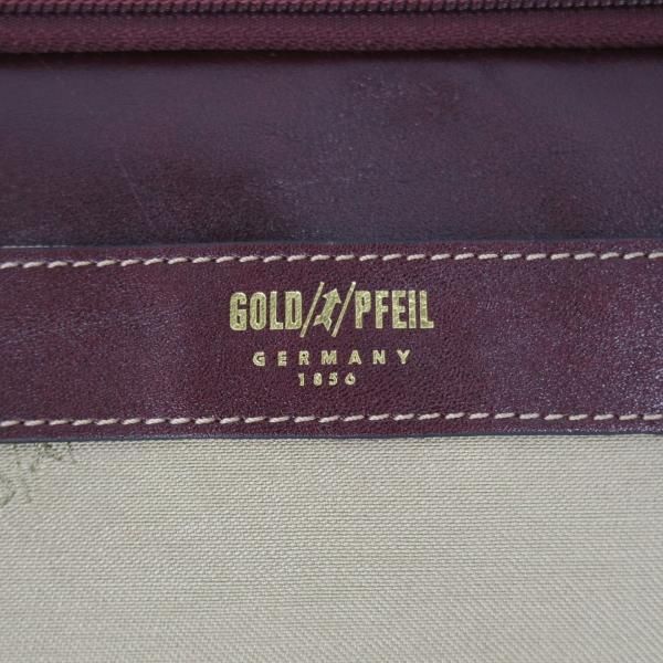 未使用★(独)ゴールドファイル/GOLD PFEIL【定価￥105,000-★ドイツ製/オーバーナイトバッグ】赤茶×茶/メンズ/ビジネス/バッグ★N5902