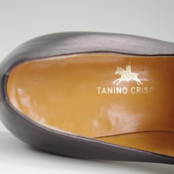 美品★(伊)タニノクリスチー SIZE 5【定価10万円以上★キルトモンク/BOLZO】ローファー/カーフ/黒/メンズ/TANINO CRISCI★l258