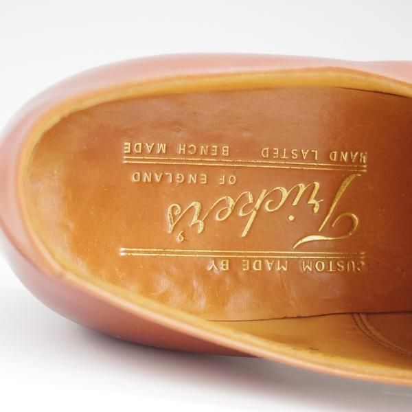 極上★トリッカーズ SIZE 6【貴重★60's前後/ビンテージ/筆記体ロゴ】9605/プレーントゥ/Vフロント/カーフ/茶/メンズ/Tricker's★l260