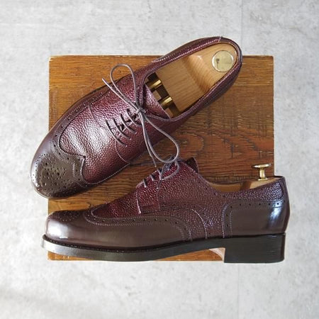 美品★(東欧)VASS/ヴァーシュ SIZE 40.5【定価￥159,500-★Budapest/ブダペスト】BPラスト/フルブローグ/赤茶/メンズ★l261