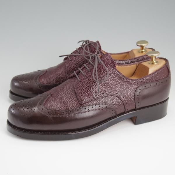 美品★(東欧)VASS/ヴァーシュ SIZE 40.5【定価￥159,500-★Budapest/ブダペスト】BPラスト/フルブローグ/赤茶/メンズ★l261