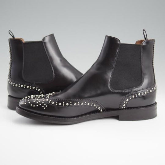 極上★チャーチ(レディース) SIZE 36.5【定価￥198,000-★KETSBY MET/サイドゴアブーツ/スタッズ】黒/Church's★l264