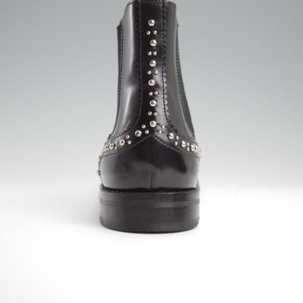 極上★チャーチ(レディース) SIZE 36.5【定価￥198,000-★KETSBY MET/サイドゴアブーツ/スタッズ】黒/Church's★l264