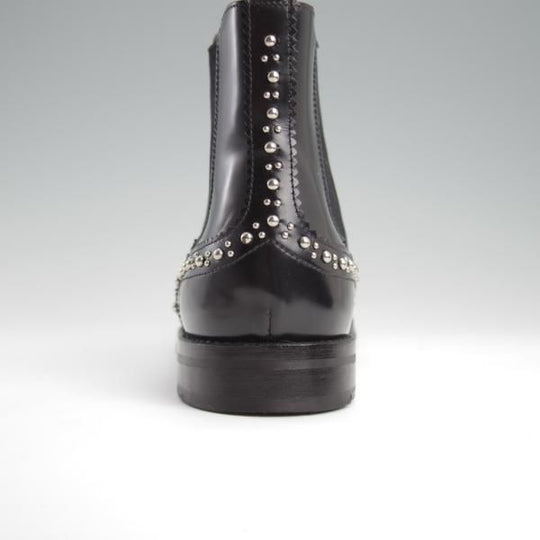 極上★チャーチ(レディース) SIZE 36.5【定価￥198,000-★KETSBY MET/サイドゴアブーツ/スタッズ】黒/Church's★l264