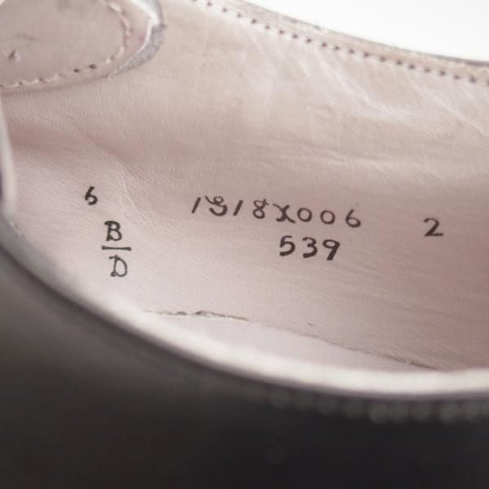 ★オールデン 6D【現行定価13万円以上★モディファイドラスト/Vチップ/539】旧ロゴ/カーフ/黒/メンズ/ALDEN★l265