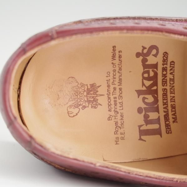 極上★トリッカーズ SIZE 6【現行定価10万円以上★フルブローグ/M6820】カーフ/赤茶/メンズ/Tricker's★l266