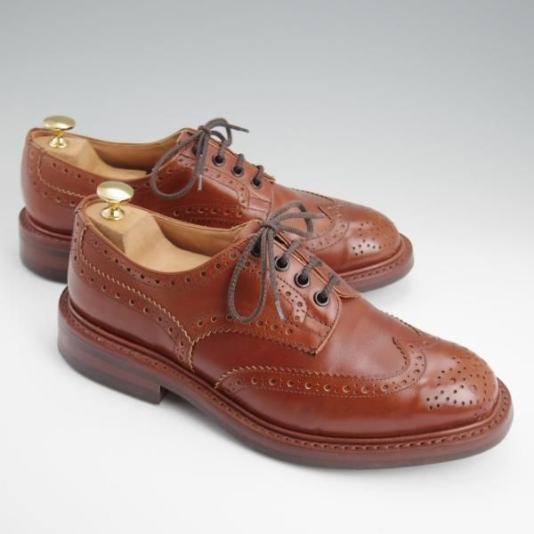 極美品★トリッカーズ SIZE 7【定価￥121,000-★ダイナイトソール/BOURTON/マロンアンティーク】カントリーシューズ/茶/Tricker's★l268