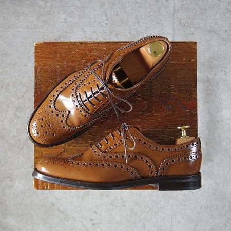 ★チャーチ(レディース) SIZE 36【定価￥176,000-★バーウッド/BURWOOD WG】ポリッシュドバインダーカーフ/茶/Church's★l269