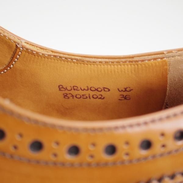 ★チャーチ(レディース) SIZE 36【定価￥176,000-★バーウッド/BURWOOD WG】ポリッシュドバインダーカーフ/茶/Church's★l269