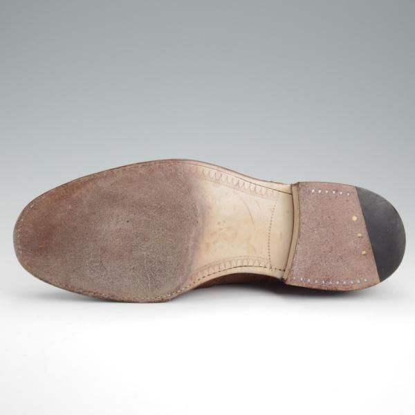 極上★(英)グレンソン 5FX【貴重★footmaster/フットマスター】フルブローグ/スエード/茶/メンズ/GRENSON★l270