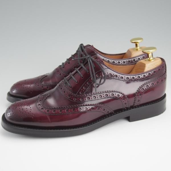 極美品★チャーチ(レディース) SIZE 36【定価￥176,000-★バーウッド/BURWOOD WG】ポリッシュドバインダーカーフ/赤茶/Church's★l271