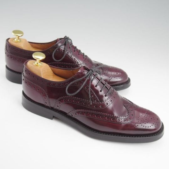 極美品★チャーチ(レディース) SIZE 36【定価￥176,000-★バーウッド/BURWOOD WG】ポリッシュドバインダーカーフ/赤茶/Church's★l271