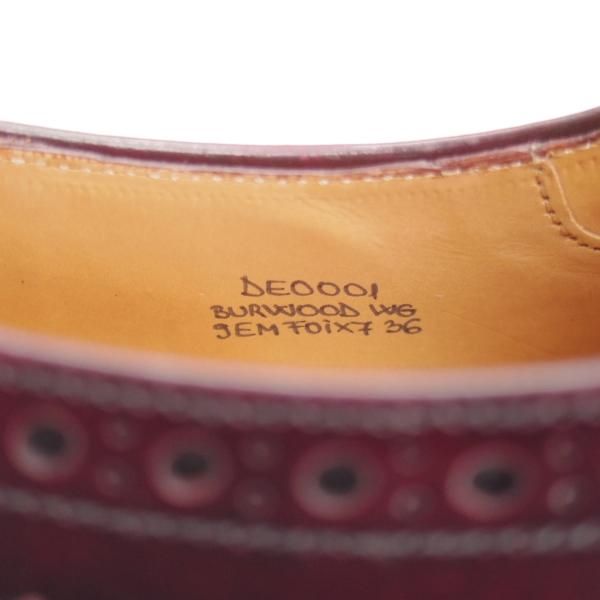 極美品★チャーチ(レディース) SIZE 36【定価￥176,000-★バーウッド/BURWOOD WG】ポリッシュドバインダーカーフ/赤茶/Church's★l271