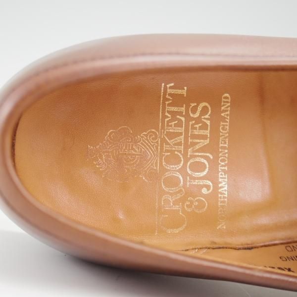 極上★クロケット&ジョーンズ 6E【定価￥110,000-★BOSTON 2/ボストン】CITYソール/コインローファー/カーフ/茶/Crockett&Jones★l277