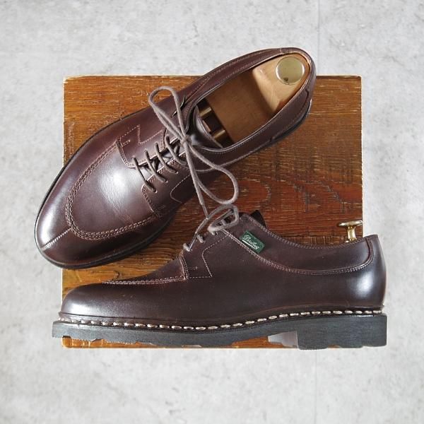 極美品★パラブーツ SIZE 6.5【定価￥94,600-★リゾルト林氏愛用素材/オイルドヌバック】AVIGNON/アヴィニョン/Uチップ/Paraboot★l278